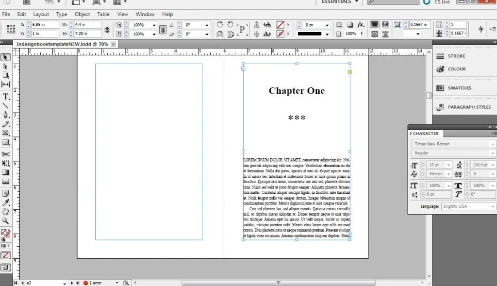 How to format book example