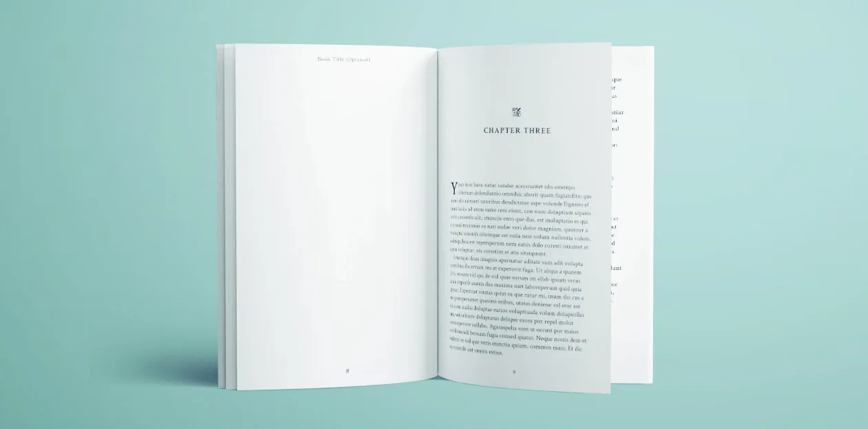 Paperback book formatting template